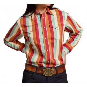 NEW SCHAEFER OUTFITTER western stretch snap shirt in fairgrounds